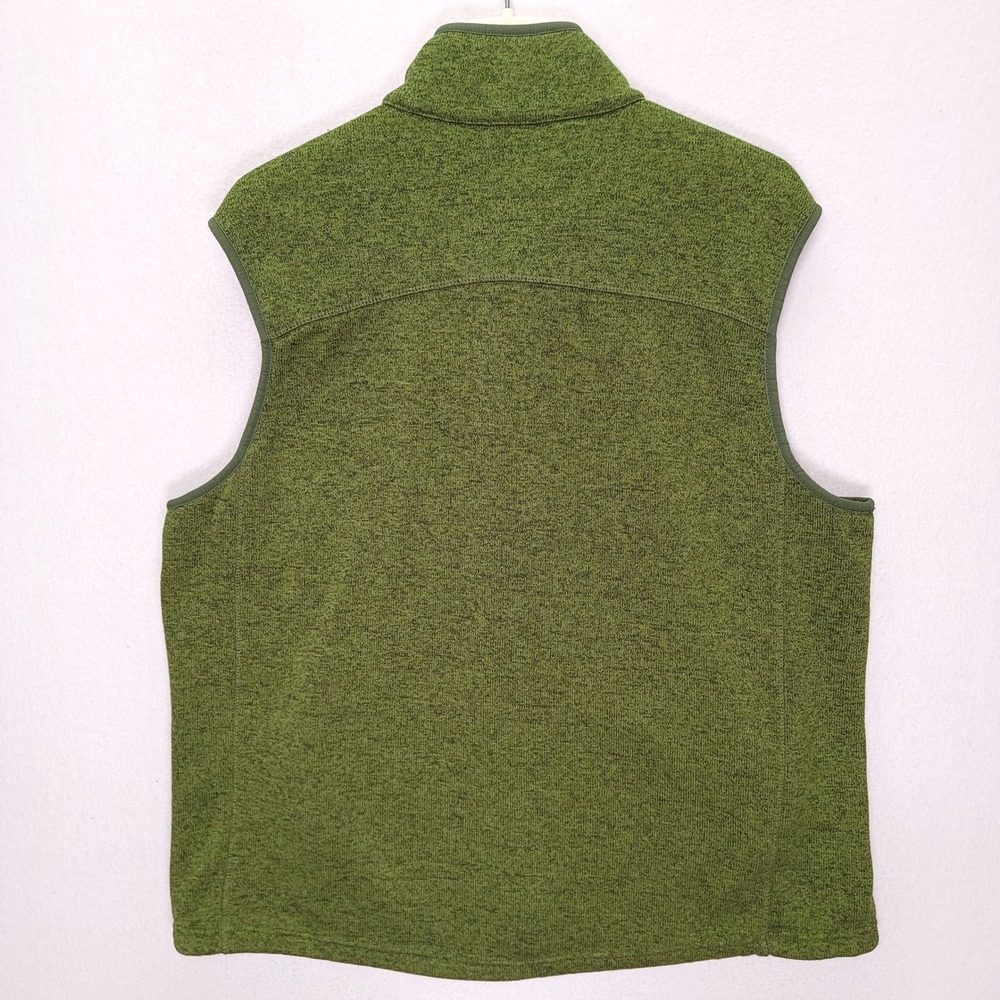 Orvis Mens XXL Green Heathered Sweater Fleece Full Zip Vest Outdoor Gorpcore - Picture 3 of 7